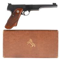 **1941 Production Colt Woodsman Match Target in Box with Elephant Ear Grips and Custom Target Grips