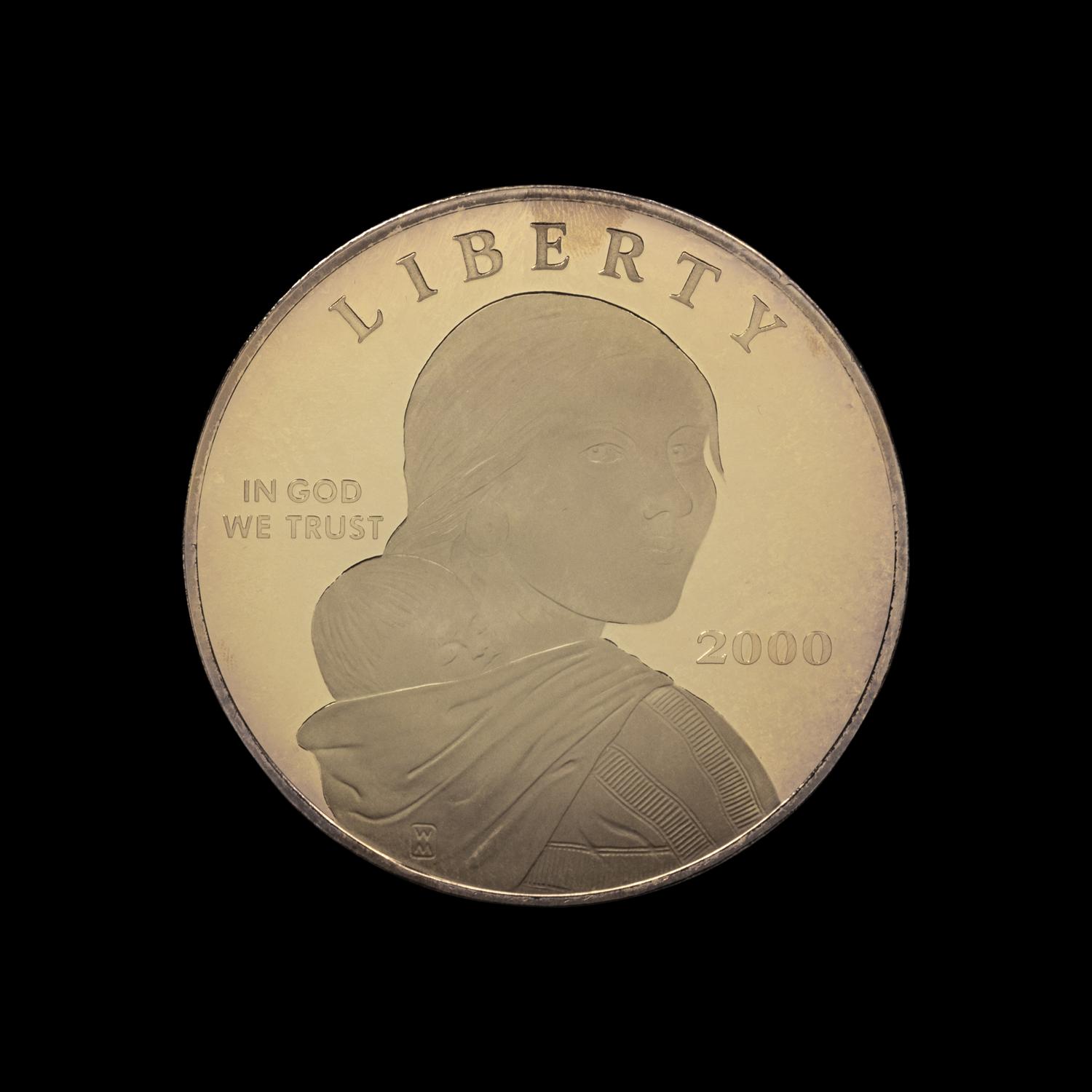 [PRIVATE ISSUE] A Commemorative Sacagawea Dollar Commemorative 4 oz. Silver Round