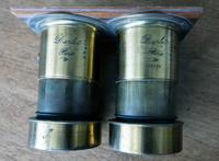 [Rare Darlot Half Plate Daguerreotype Lens Pair]