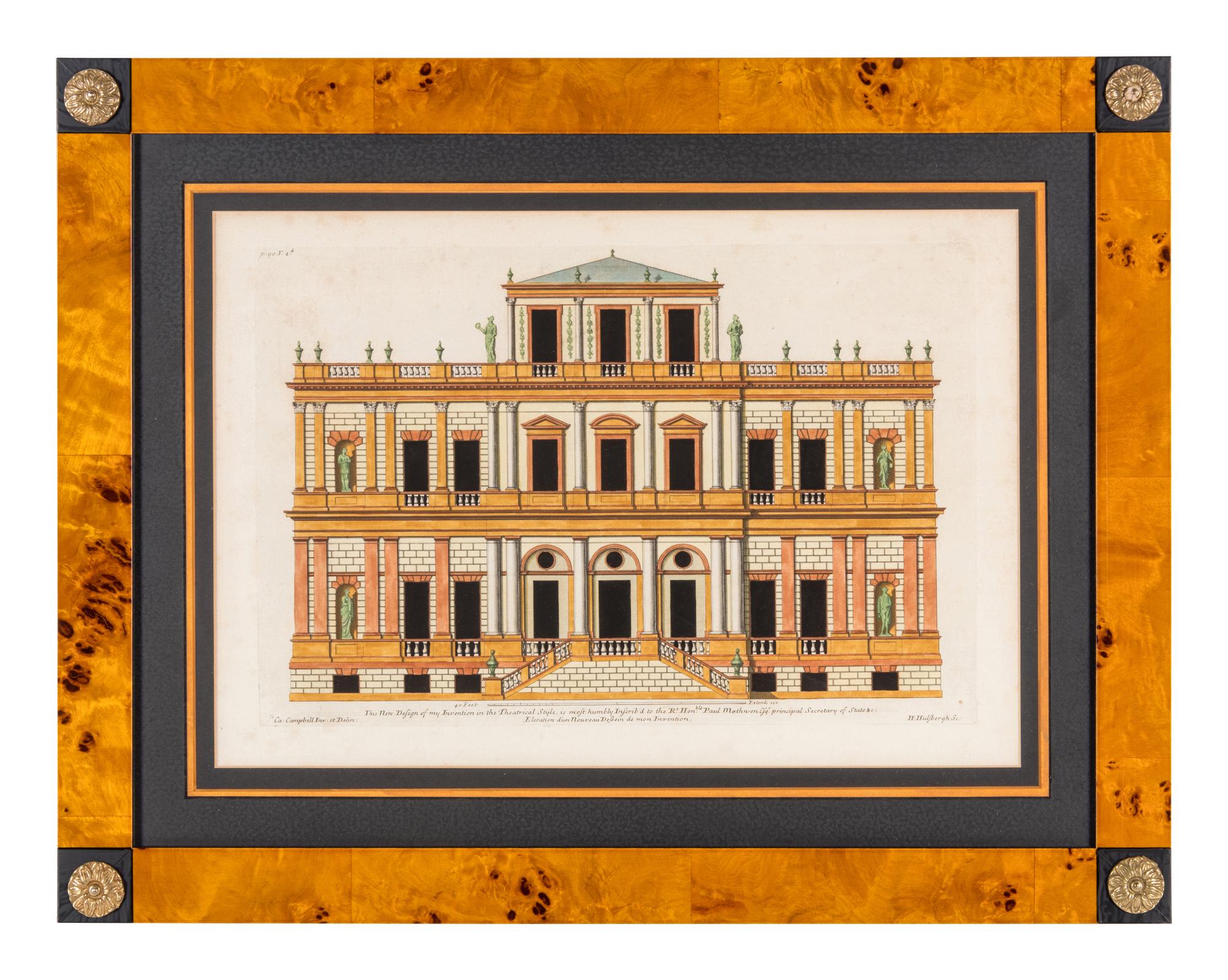 Four Architectural Engravings — 19TH CENTURY