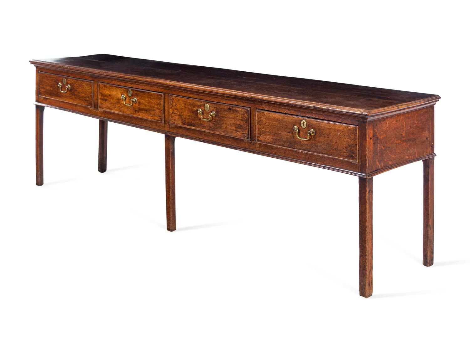 A George III Oak Sideboard