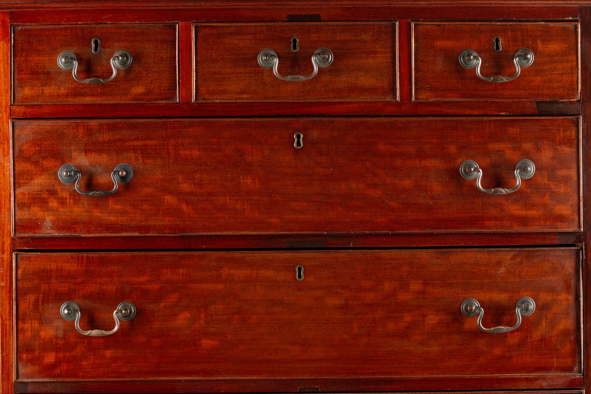 A George III Mahogany Chest on Chest — 19TH CENTURY