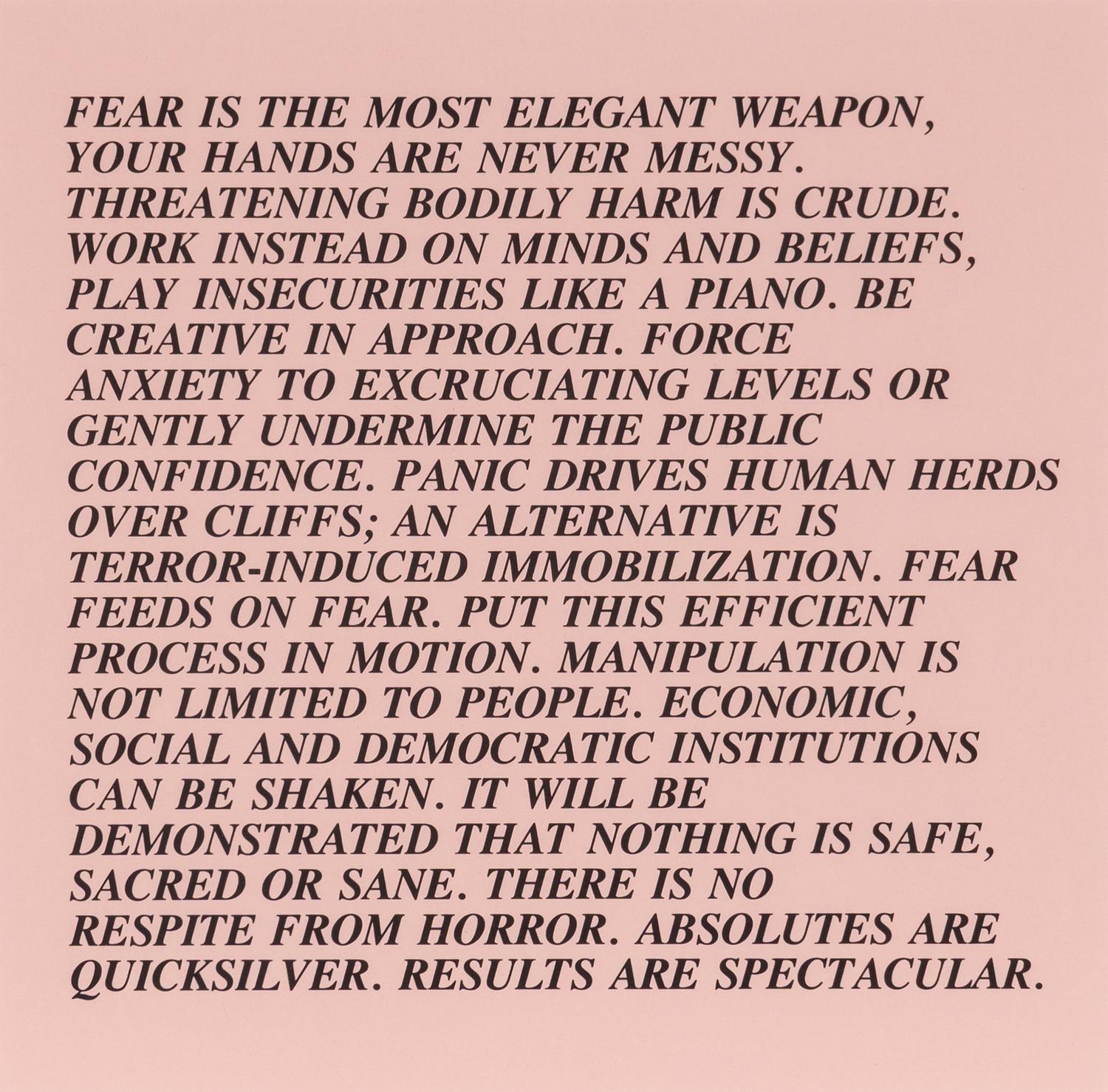 Jenny Holzer (American, b. 1950) — Inflammatory Essays (set of twelve), 1979-82