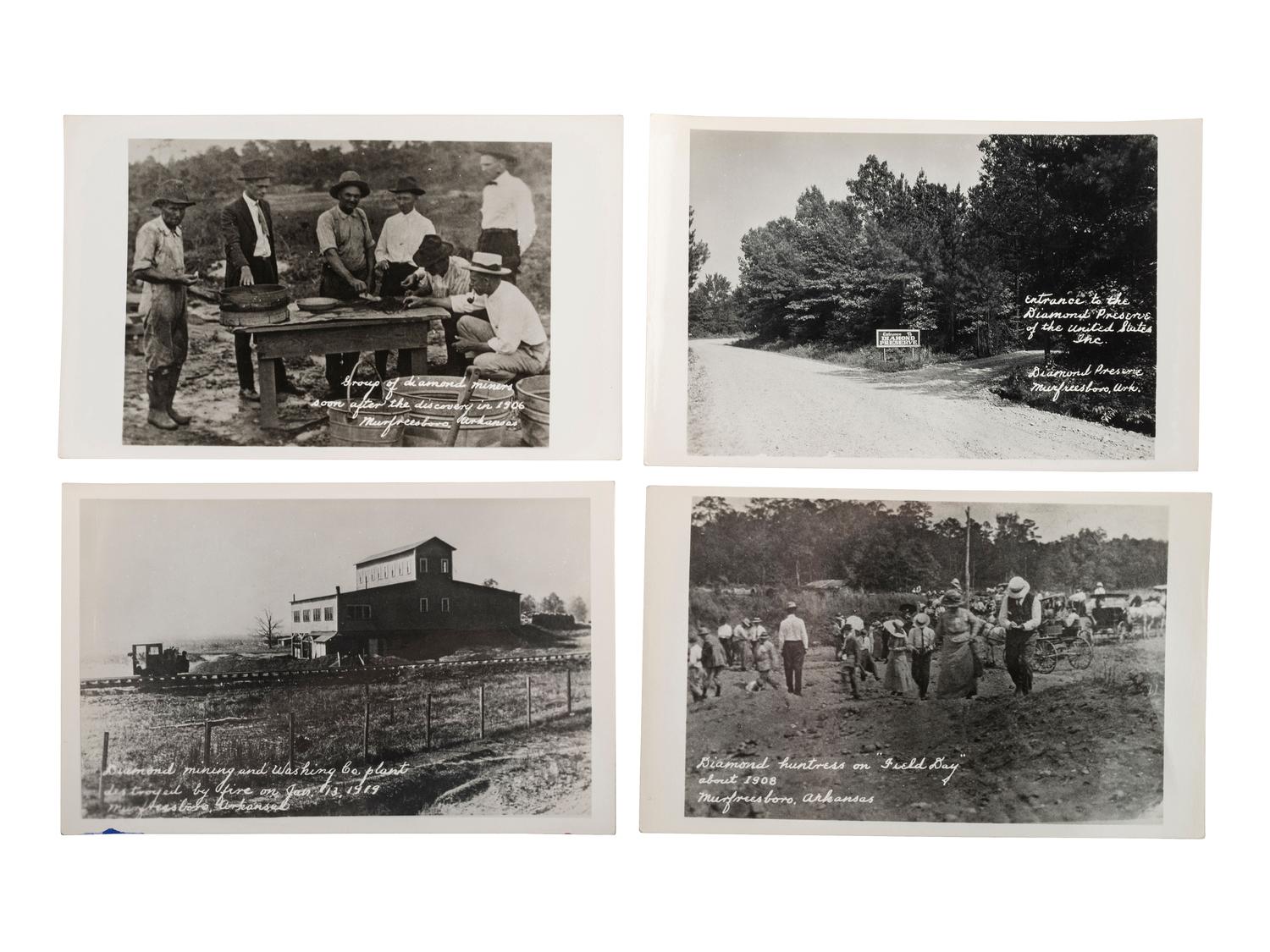 [MINING]. A group of approx. 80 RPPCs & photographs of mining and oil drilling.