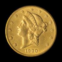 A United States 1900-S Liberty Head $20 Gold Coin