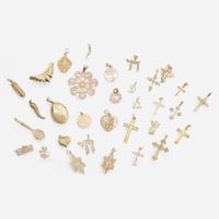 A Collection of 14K Gold Pendants