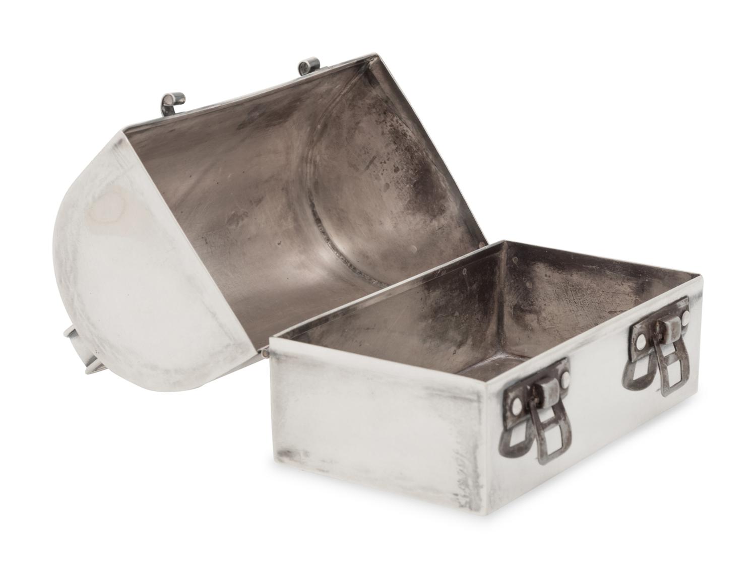 Cartier, Sterling Silver Mini Box Bag