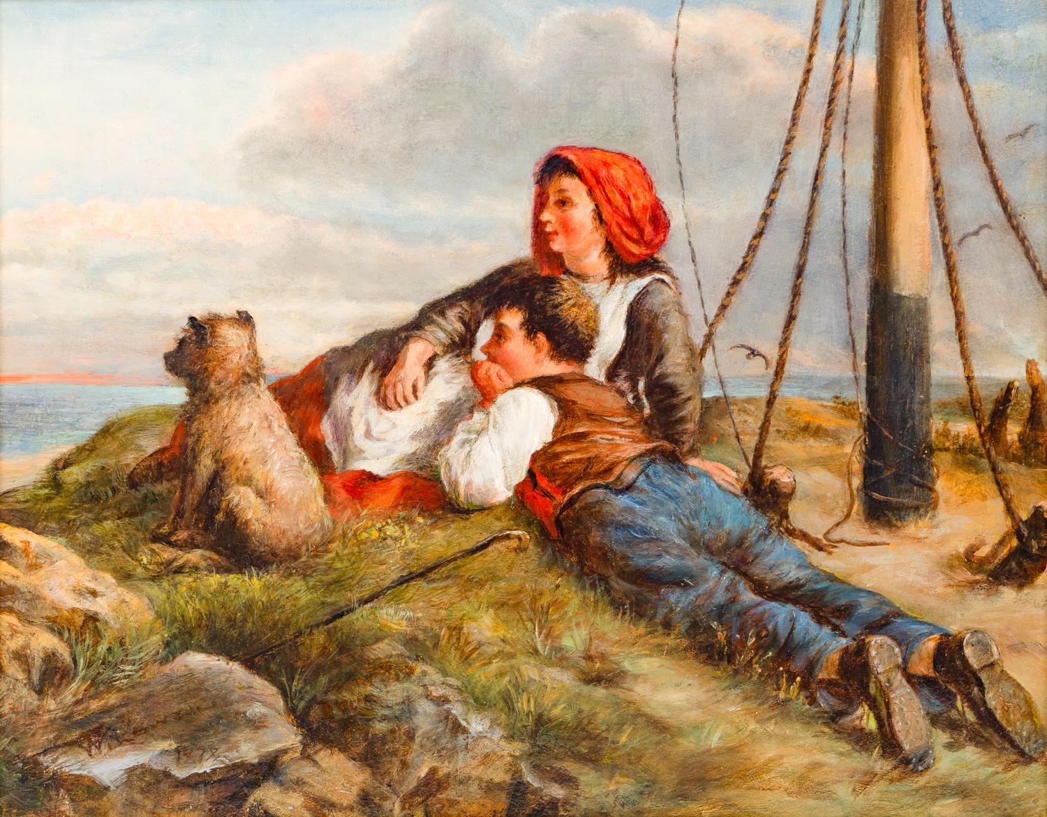 Children Looking Towards the Sea, 1878