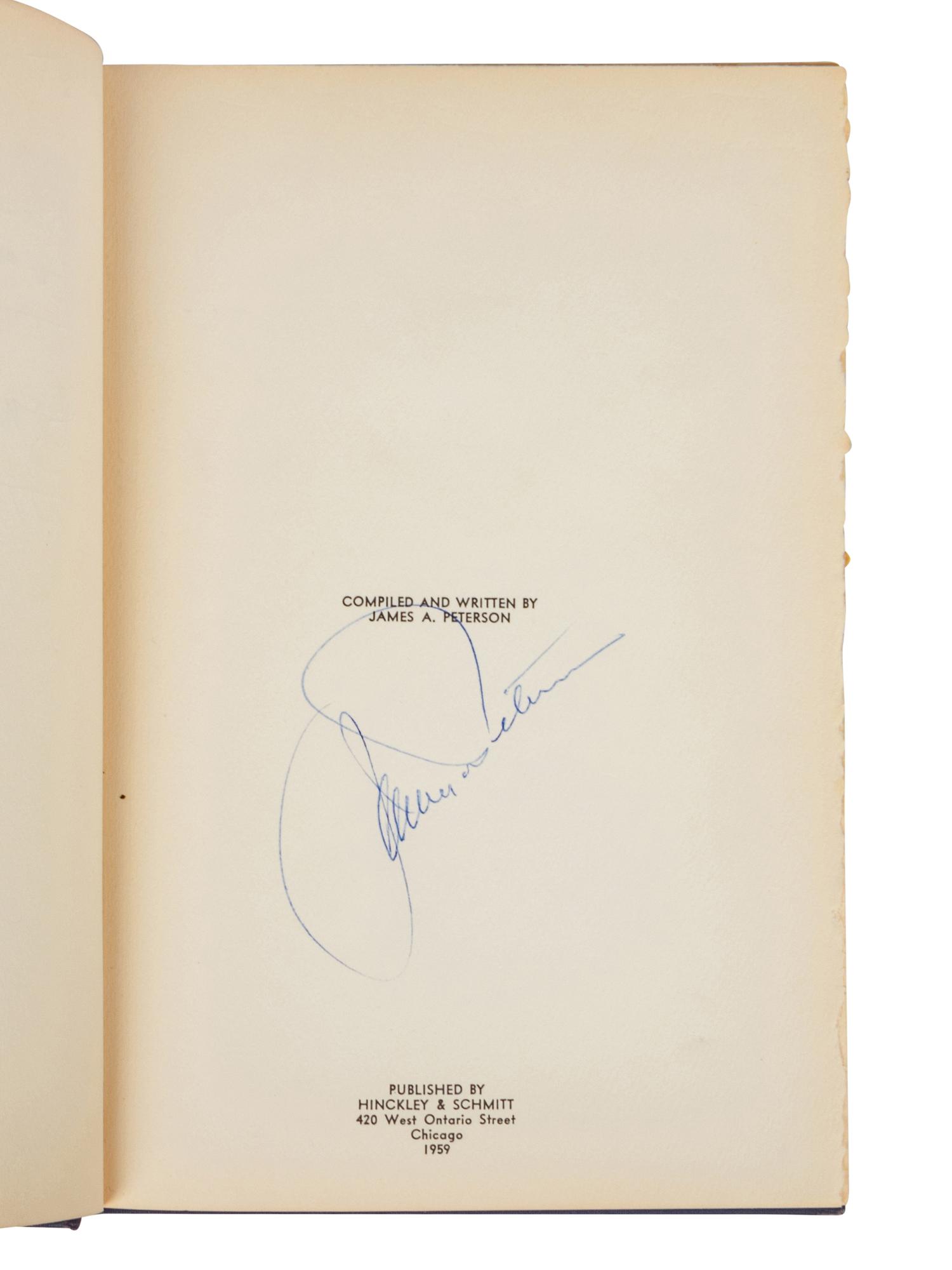 A Rare Signed Edition The Four Horsemen of Notre Dame by James A. Peterson Autographed by all of The Four Horsemen (Beckett Authentication Services BAS Certified),