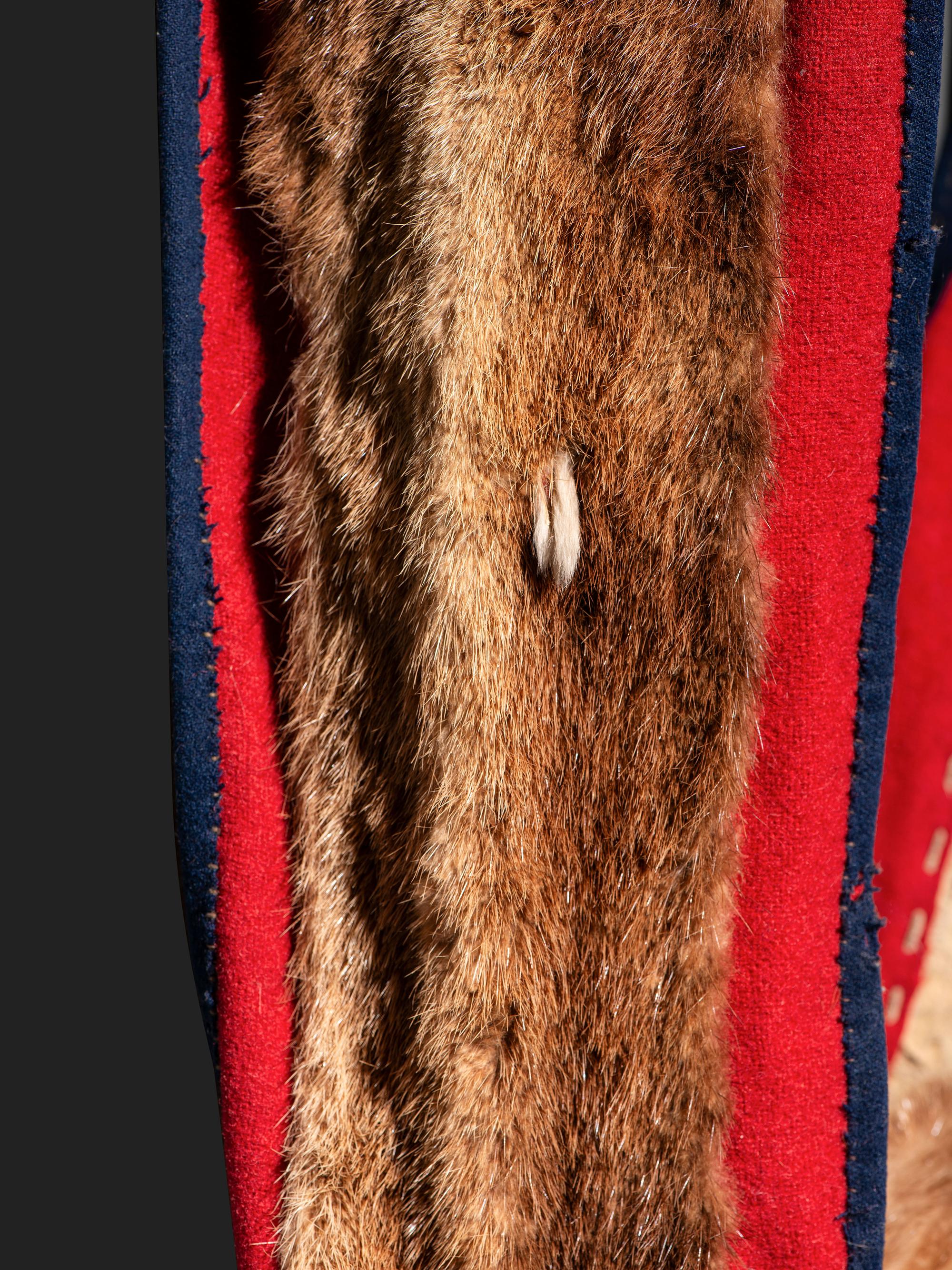Nez Perce Beaded Otter Bowcase and Quiver, with Bow