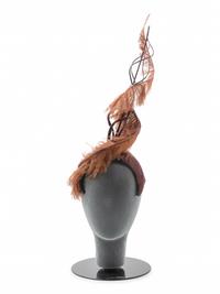12 Assorted Hats and a Pair of Feathered Cuffs, 1970-2000s