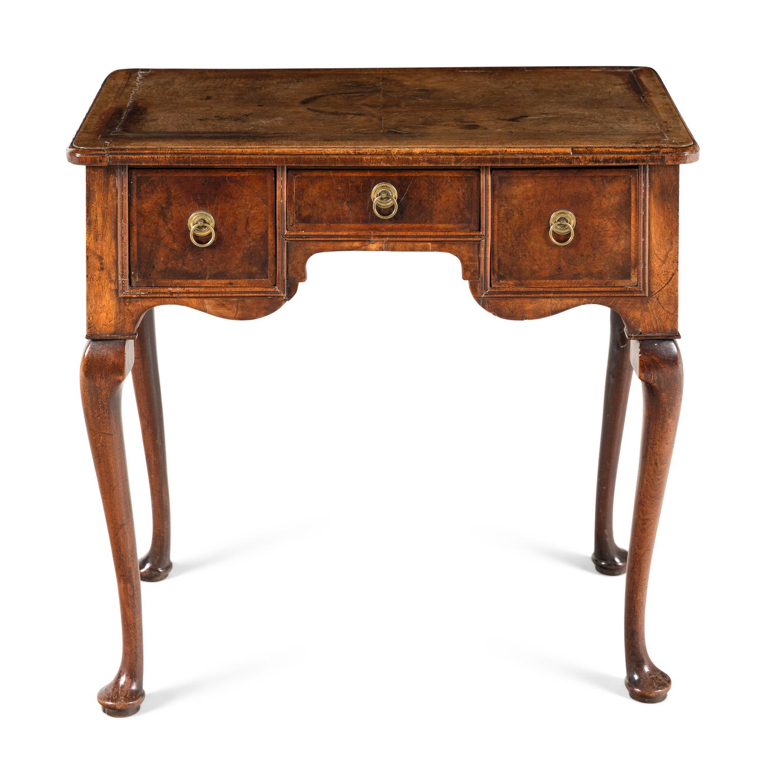 An English Walnut Dressing Table