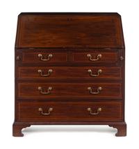 A Chippendale Mahogany Slant-Front Desk