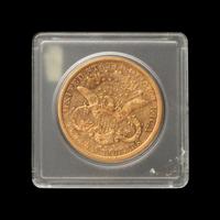 An 1877-S Liberty Head $20 Gold Coin