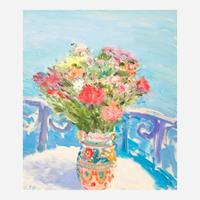 Duane Alt (American, b. 1935) Fleurs sur le Balcon