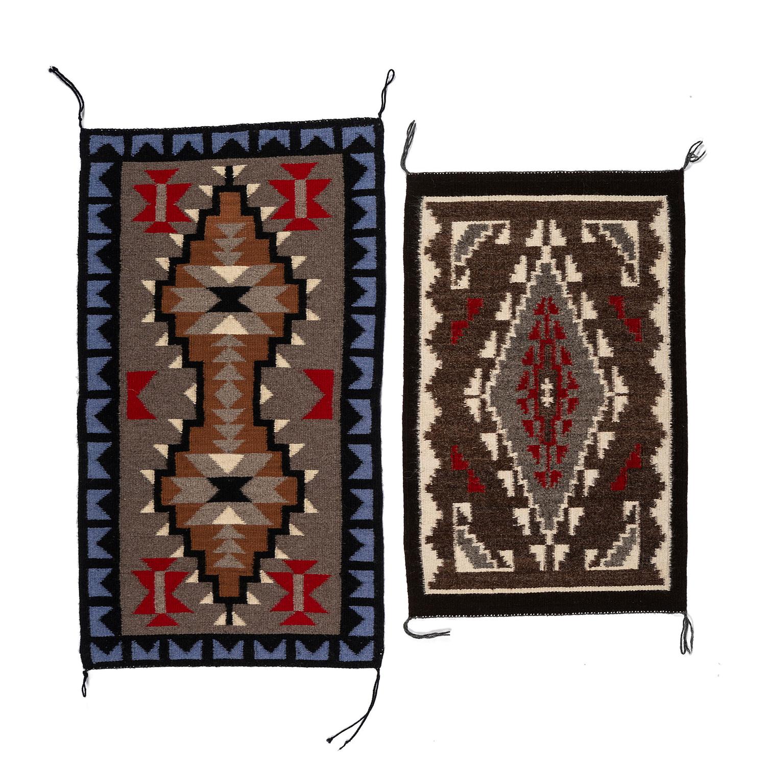 Navajo Weavings / Rugs — lot of 2, includes: