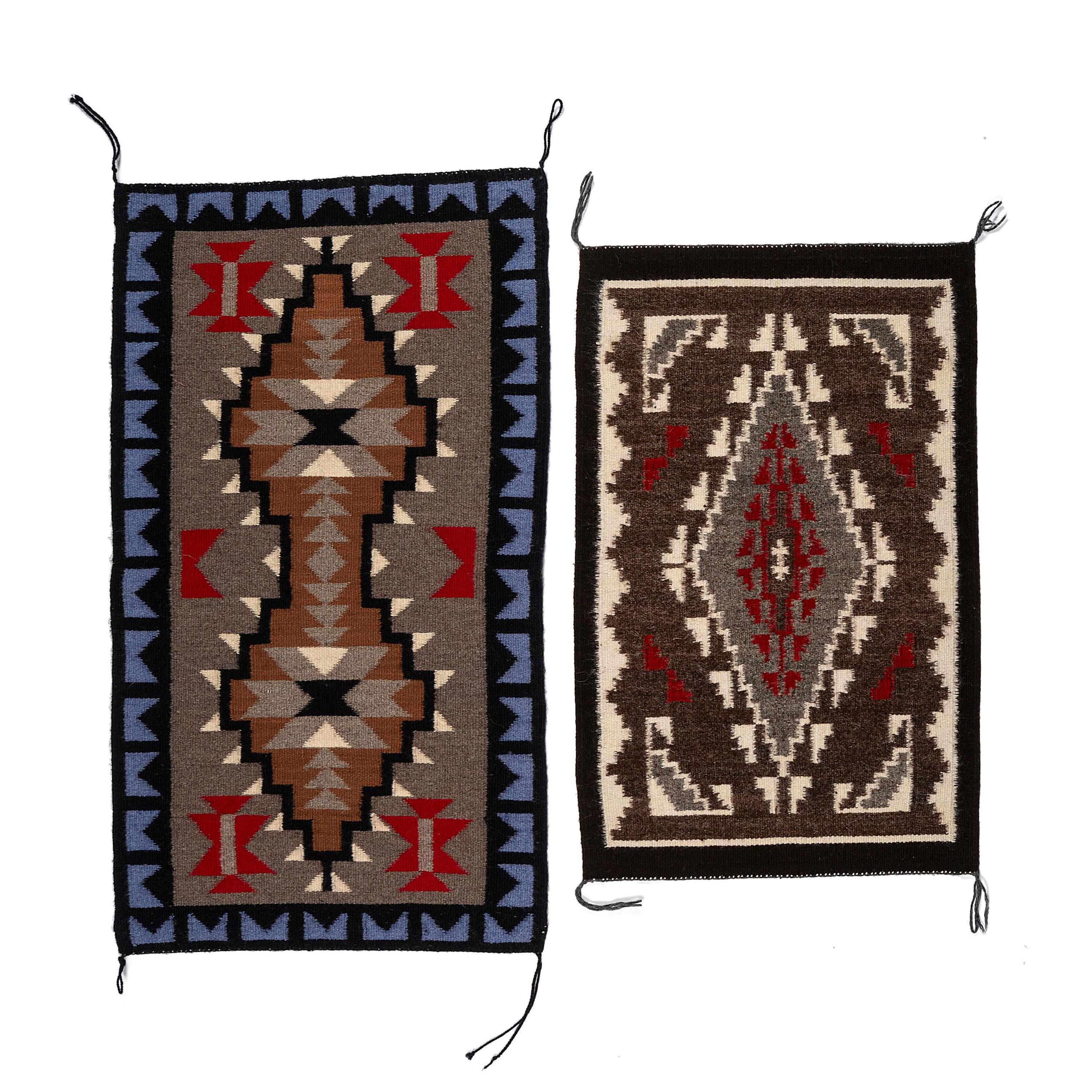 Navajo Weavings / Rugs — lot of 2, includes:
