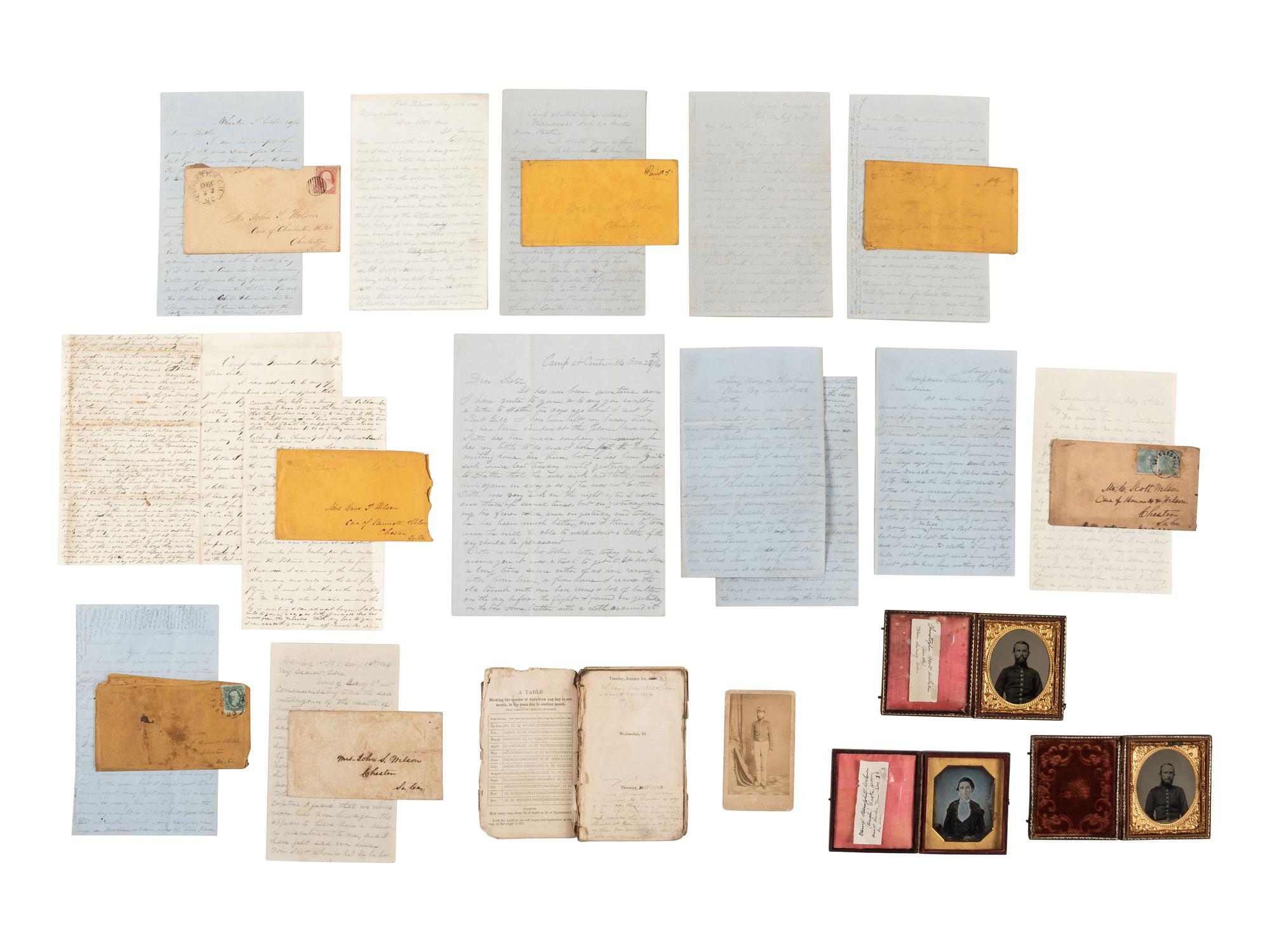 [CIVIL WAR]. Civil War archive of Ordnance Sgt. David H. Wilson (1831-1863), Co. F, 6th South Carolina Infantry, including war-date letters, diary, and photographs.