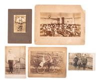 [EARLY PHOTOGRAPHY]. A large group of approx. 50 photographs, including tintypes and albumen photographs.