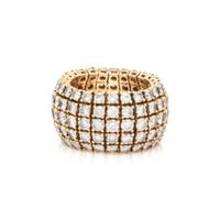 YELLOW GOLD AND DIAMOND BAND