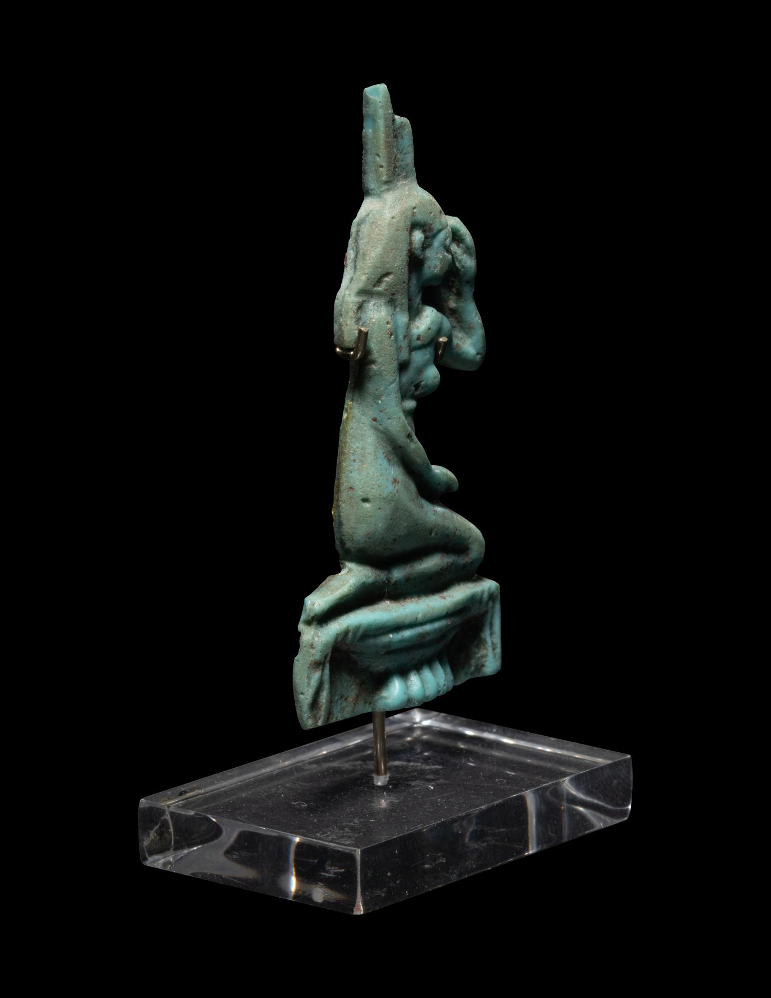An Egyptian Faience Amulet of Nefertum