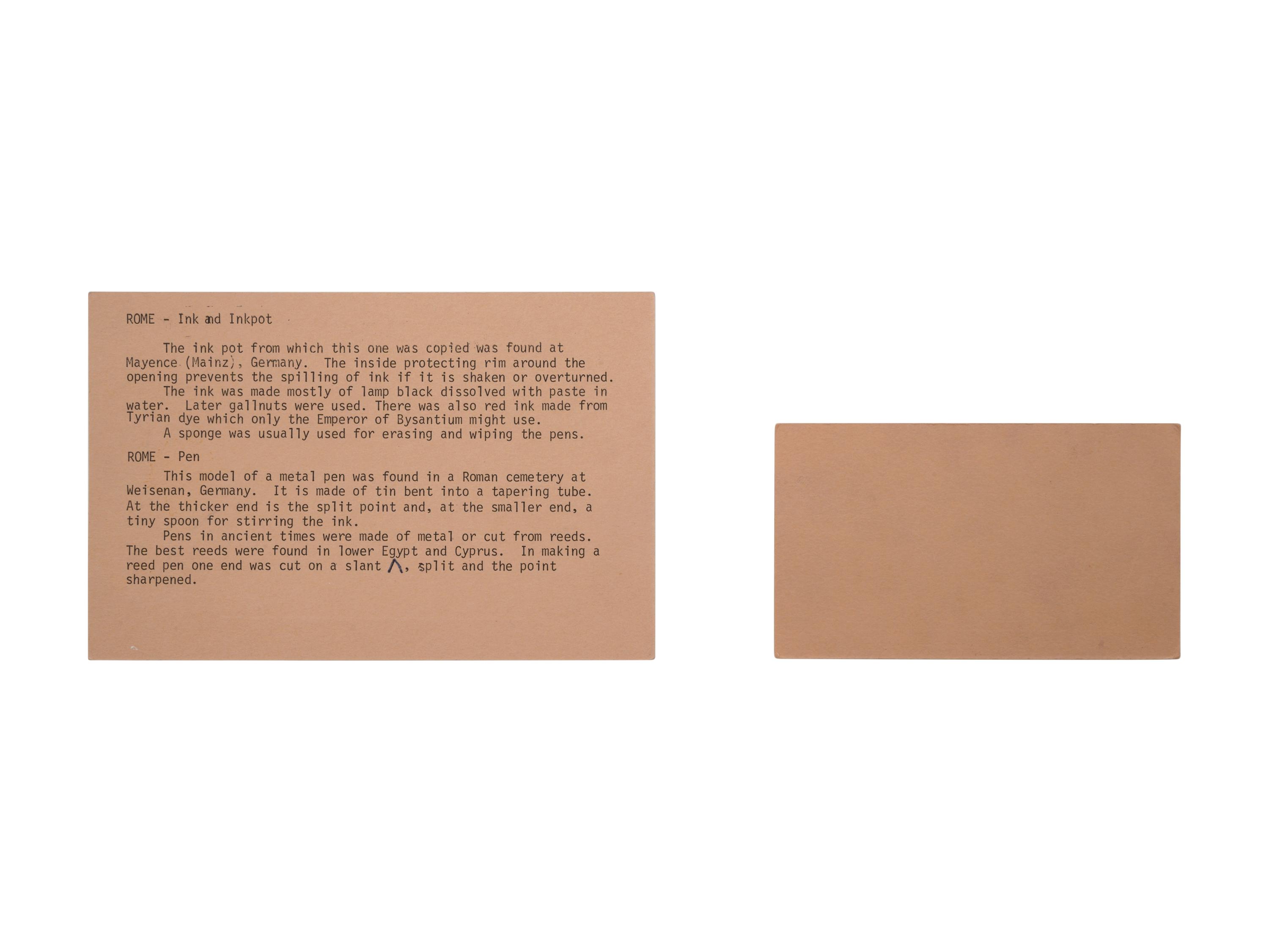 Three Replicas of Roman Utilitarian Articles