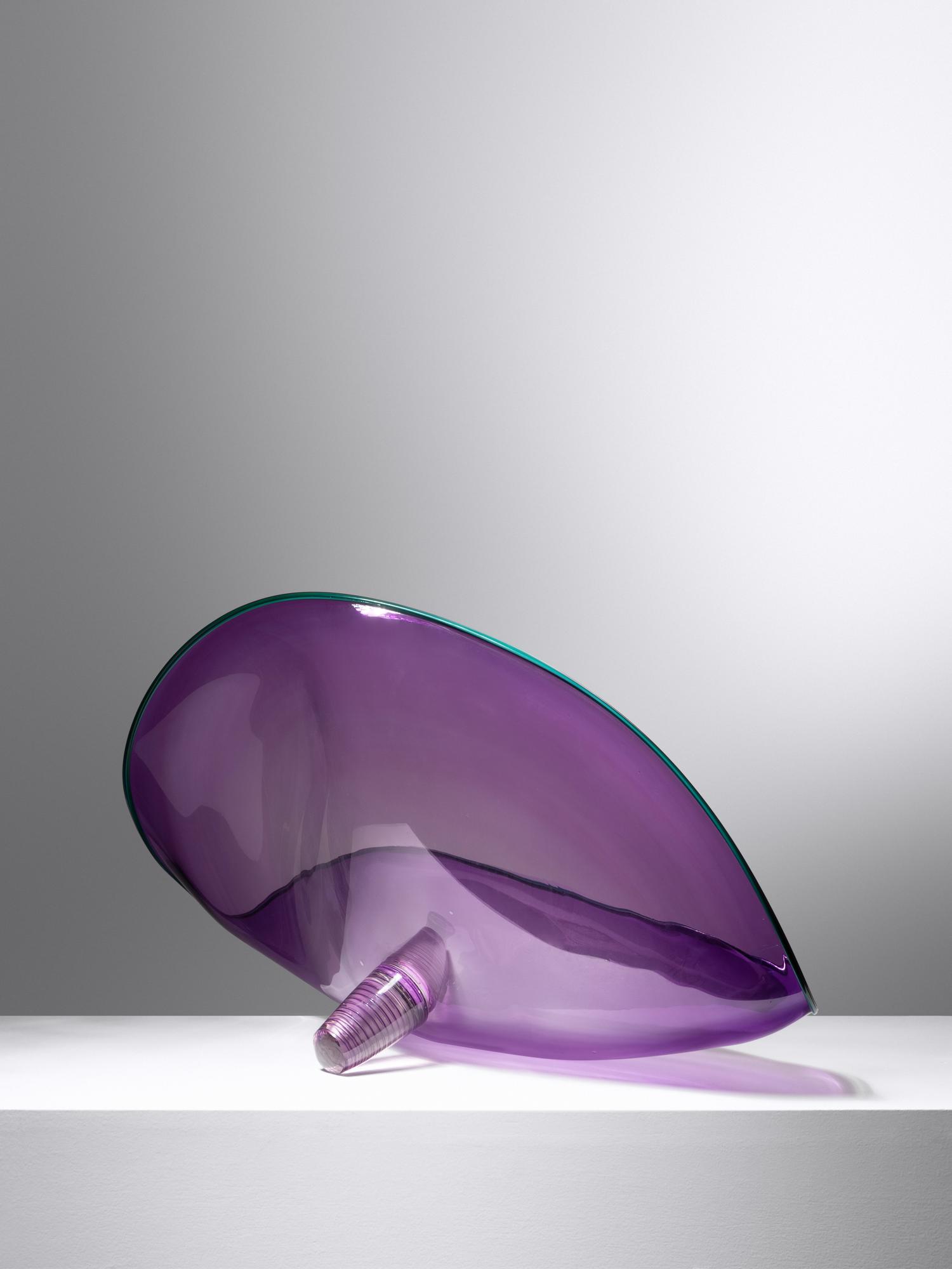 Five Piece Purple Persian Set with Red and Green Lips, c. 1988