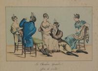An Assembled Set of Fourteen French Handcolored Engravings, Height 7 x width 9 5/8 inches (visible).