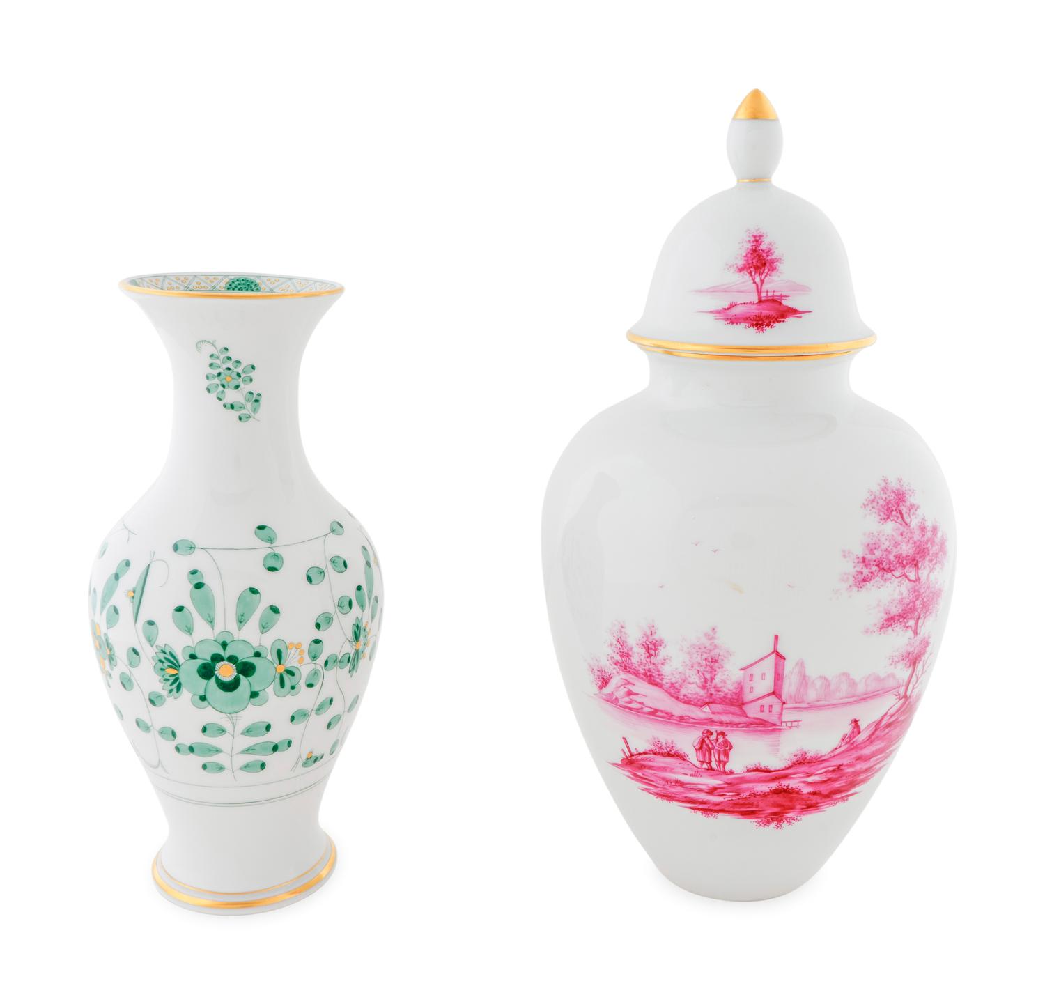 Two Continental Porcelain Articles — 20TH CENTURY