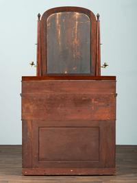 A Classical Brass Mounted Mahogany Gentleman's Dressing Table