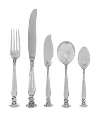 An American Silver Flatware Service