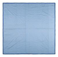 An Amish Eight Point Star Pieced Cotton and Satin Quilt
