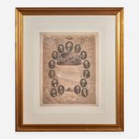 [Declaration of Independence] The Declaration of Independence and Portraits of the Presidents