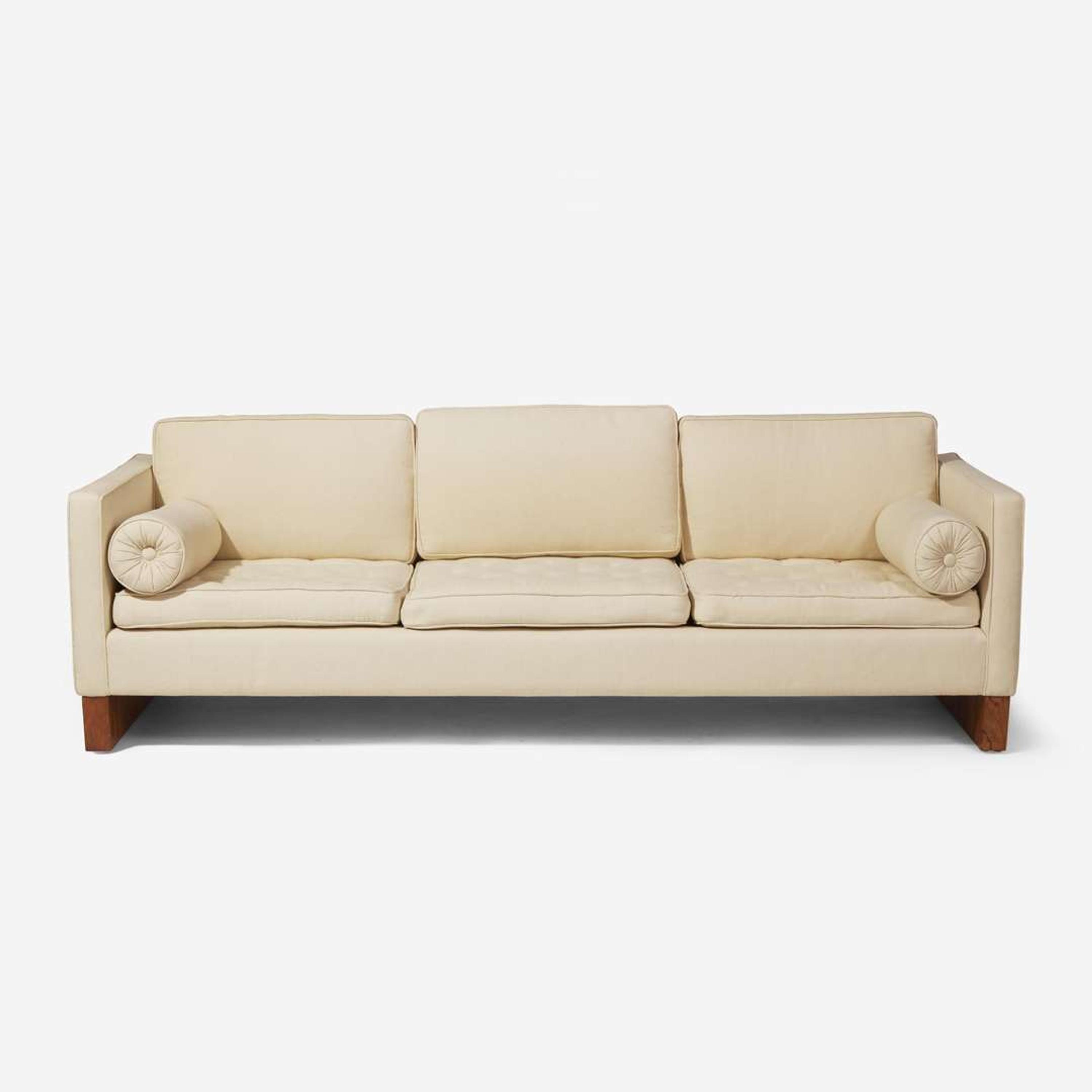 Ludwig Mies van der Rohe (German-American, 1886-1969) Sofa, Knoll International, USA, designed 1930, the present lot circa 1970s