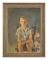 Two Works: Young Boy and His Puppy; together with Kathy (2)