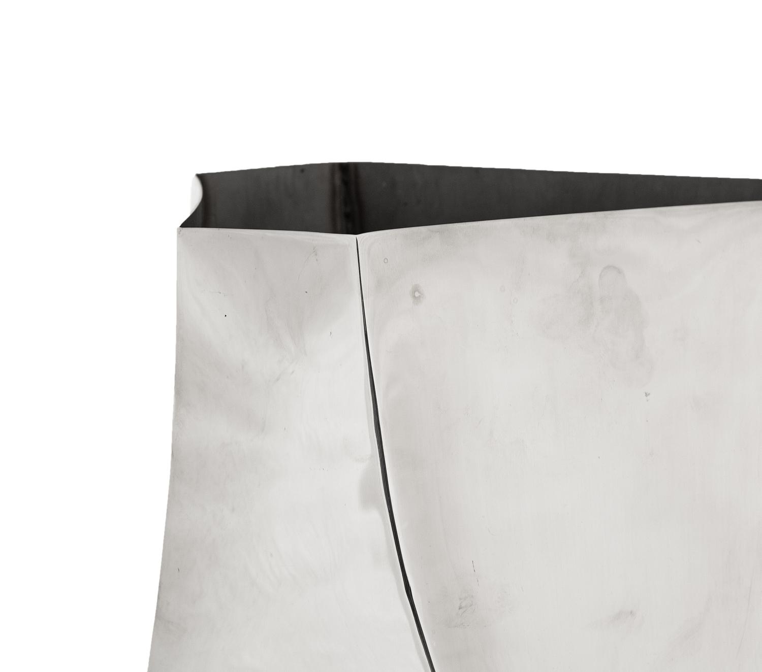 A Pair of Chrome Plated Waste Baskets by Michael Aram
