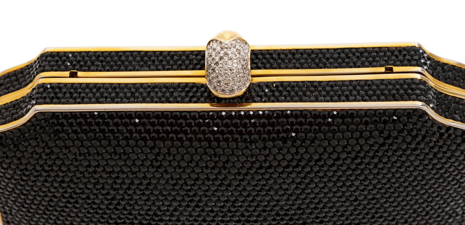 A Judith Leiber Black Minaudiere
