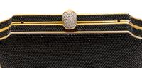 A Judith Leiber Black Minaudiere