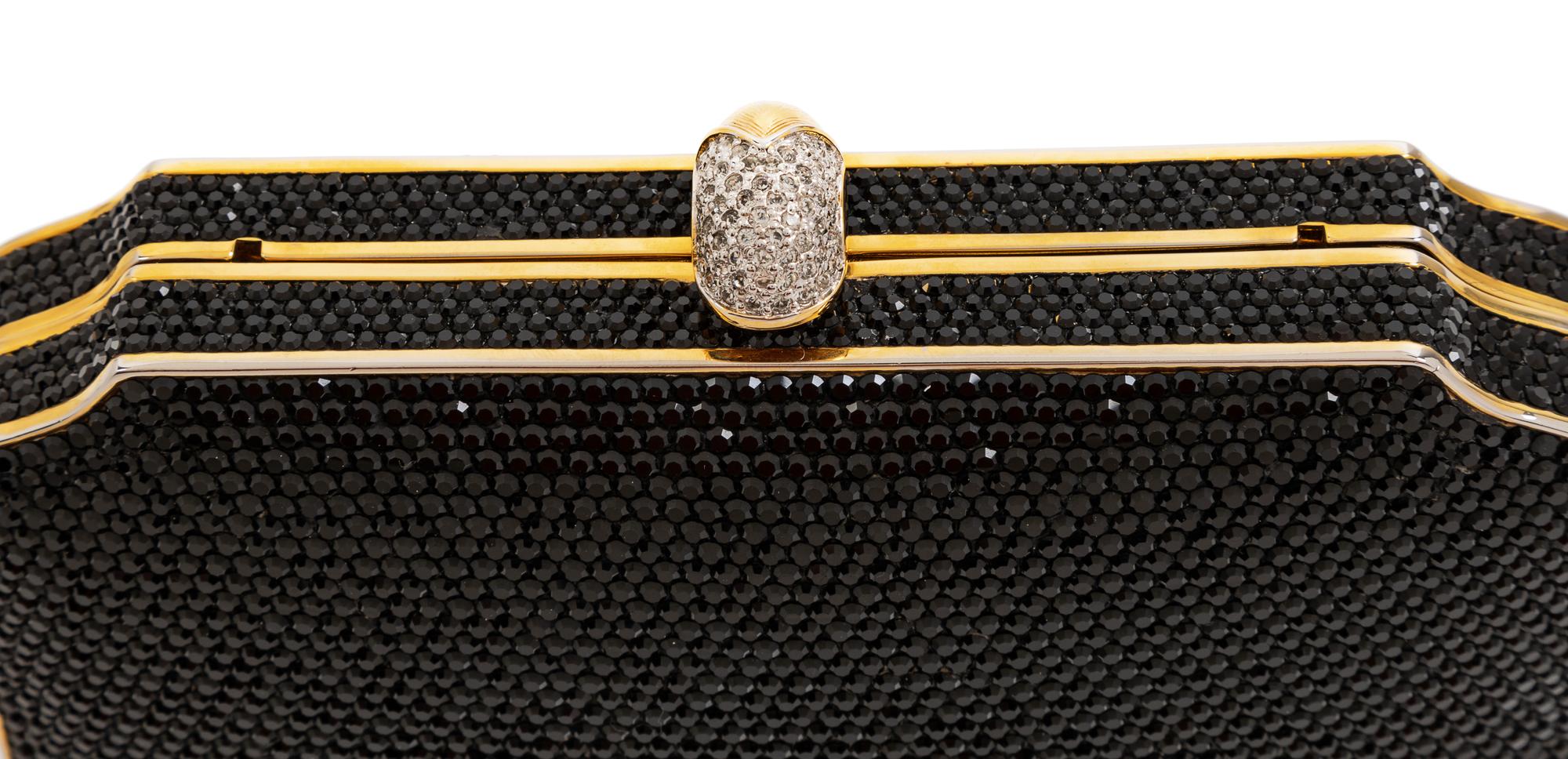 A Judith Leiber Black Minaudiere