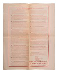 [CIVIL RIGHTS]. Berkeley Liberation Program . [Berkeley, CA]: N.p., [1969].