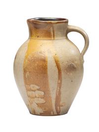 A Slip-Glazed Stoneware Pitcher