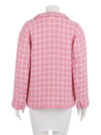 Chanel Pink and White Houndstooth Jacket and One Chanel Skirt Suit, 1990-2000s