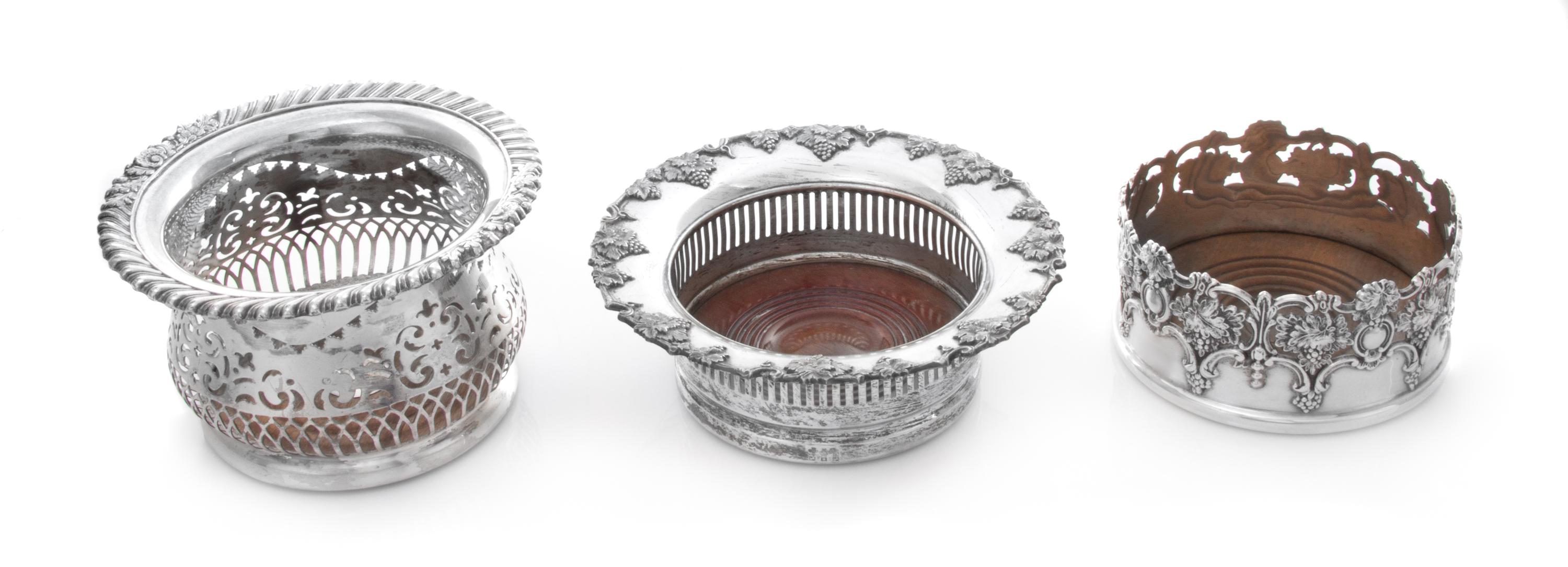 An American Silver Wine Coaster