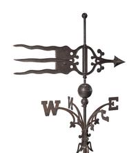 A Copper and Iron Directional Weathervane