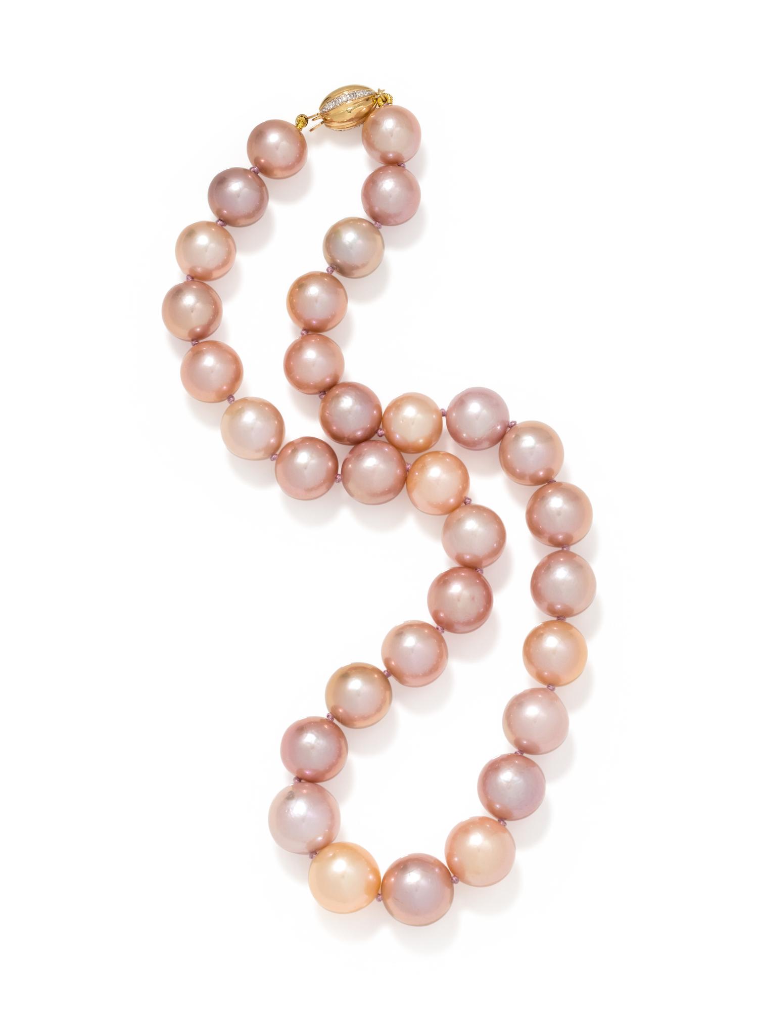CULTURED PINK SOUTH SEA PEARL NECKLACE
