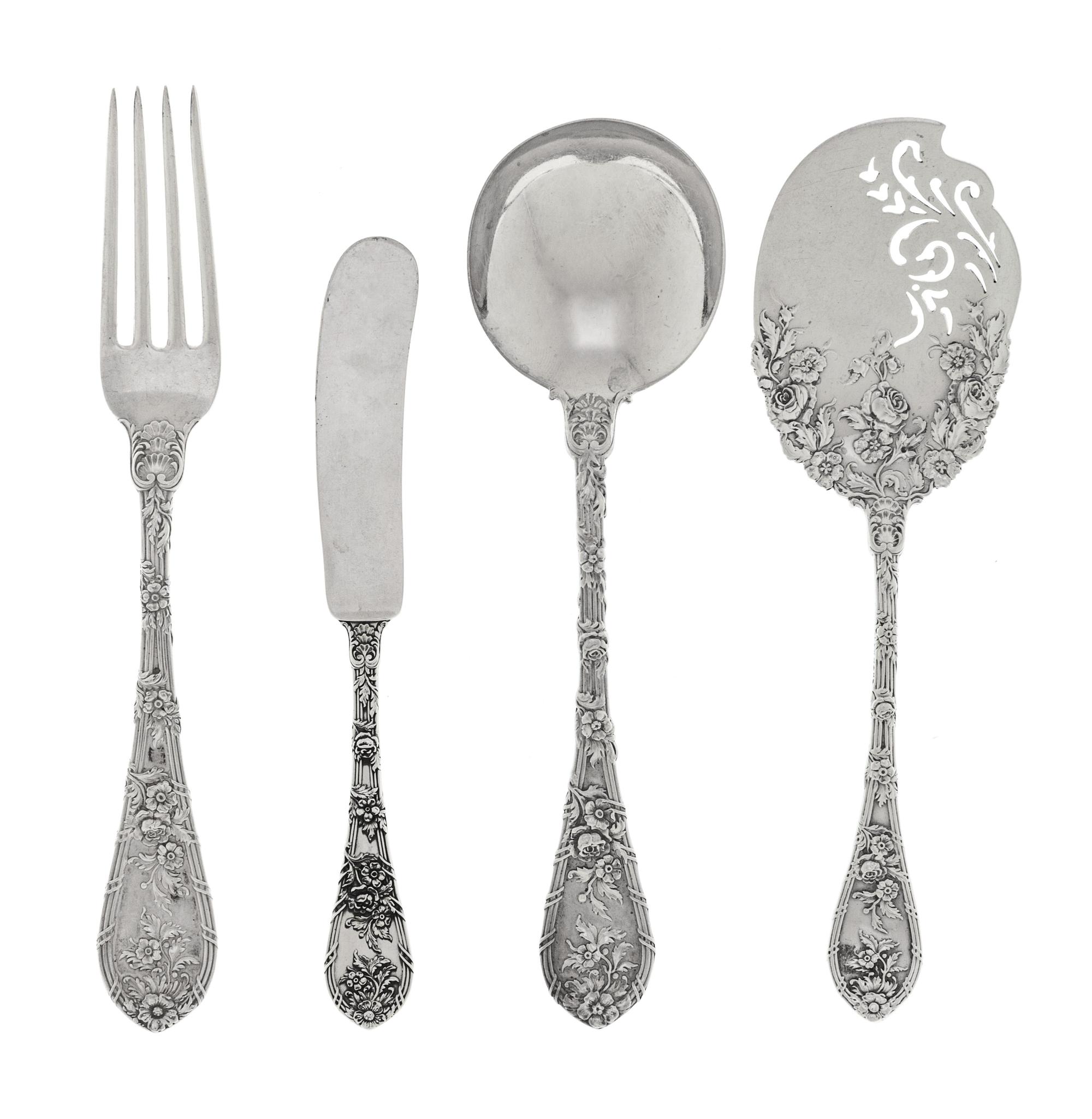 An American Silver Partial Flatware Service