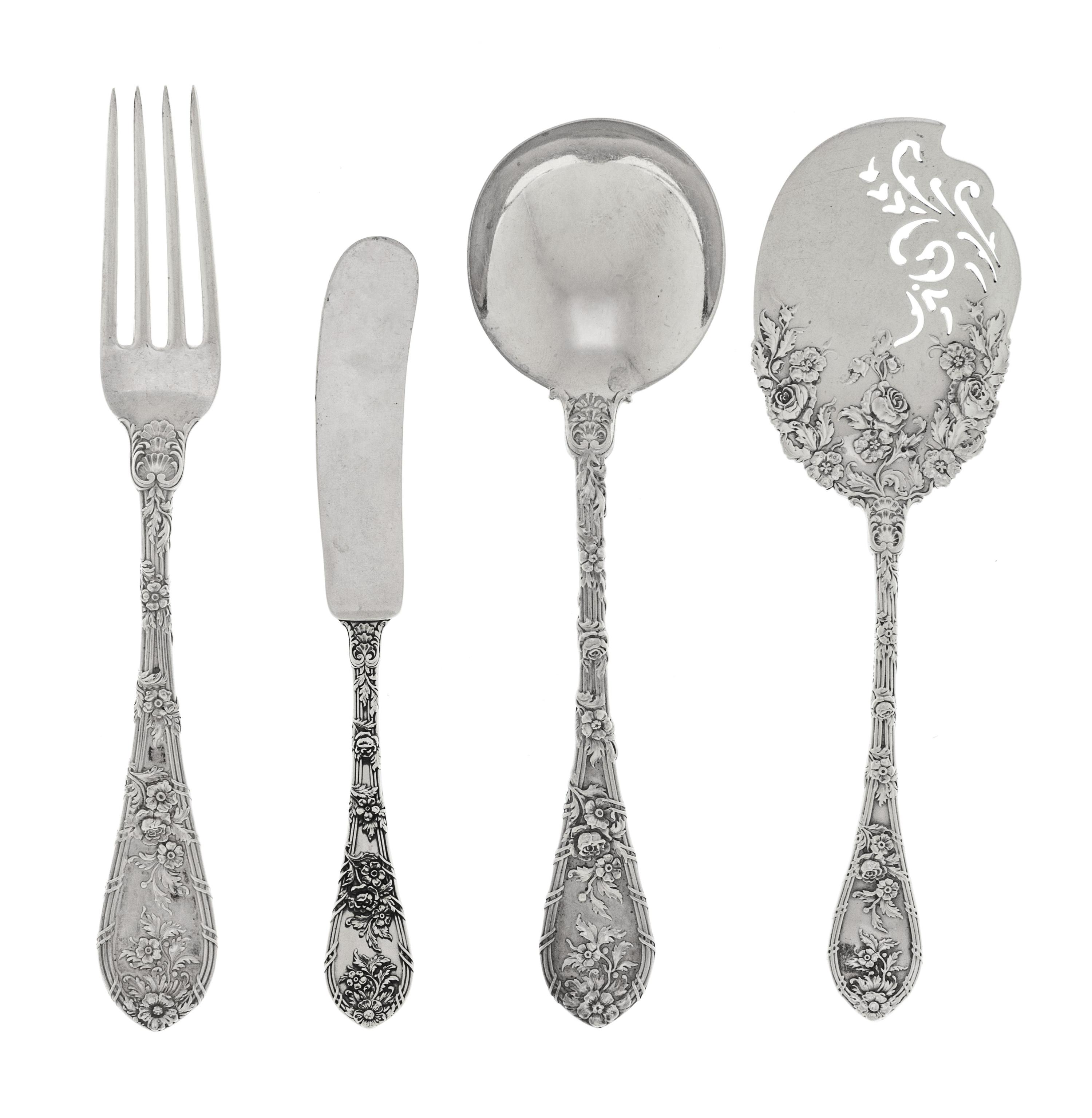 An American Silver Partial Flatware Service