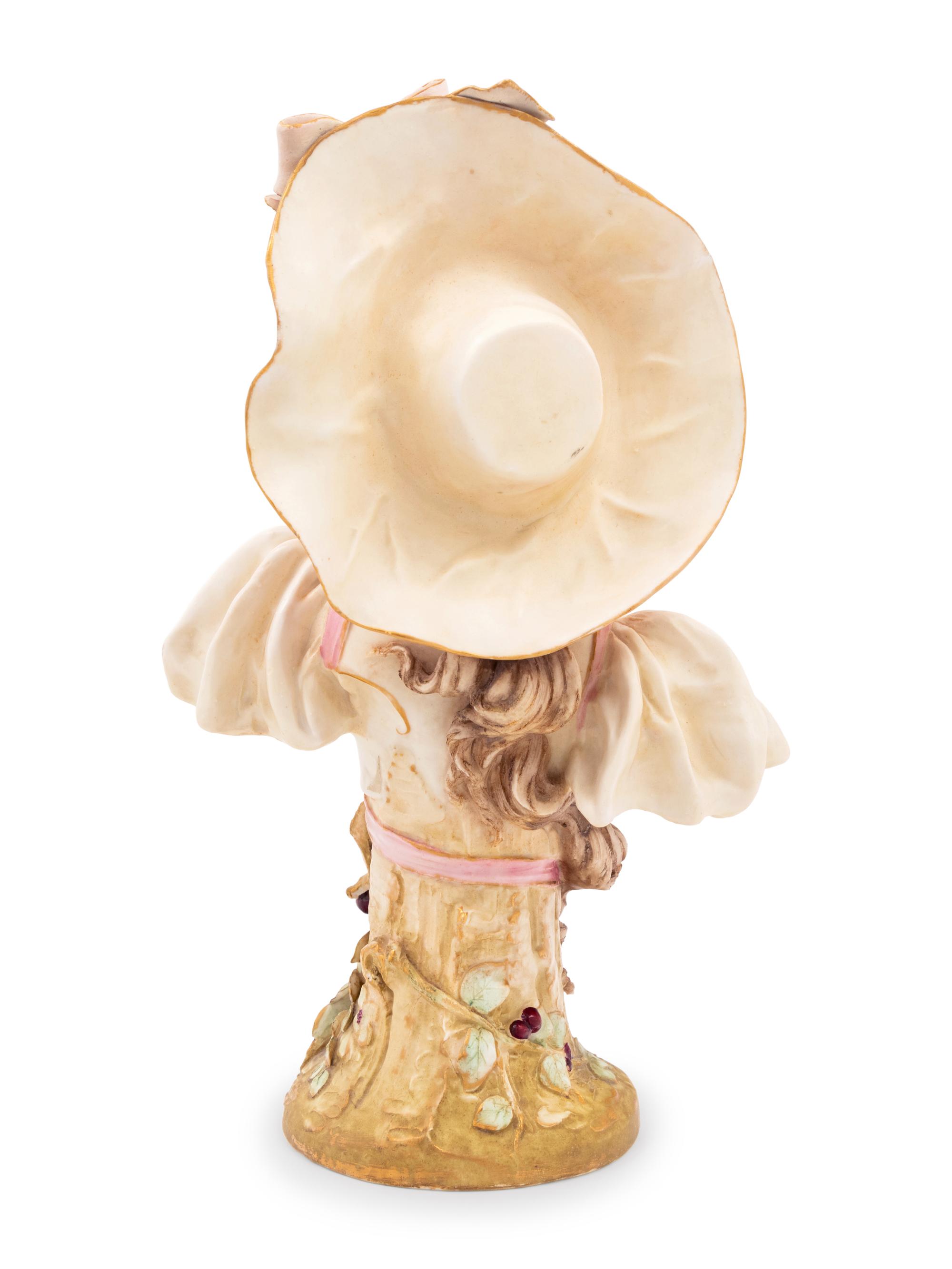 A Teplitz Pottery Bust
