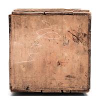 A Slat-Wood 'Marvin's Superior' Hinged-Lid Cracker Box