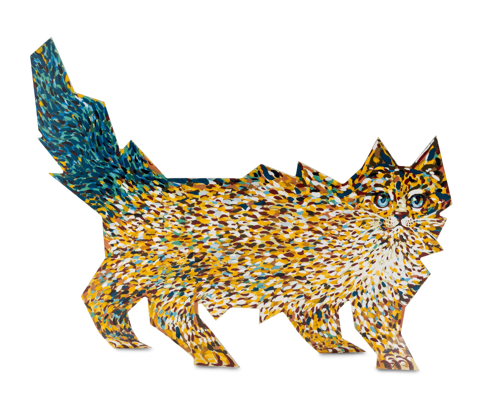 Van Gogh/Braque Cat